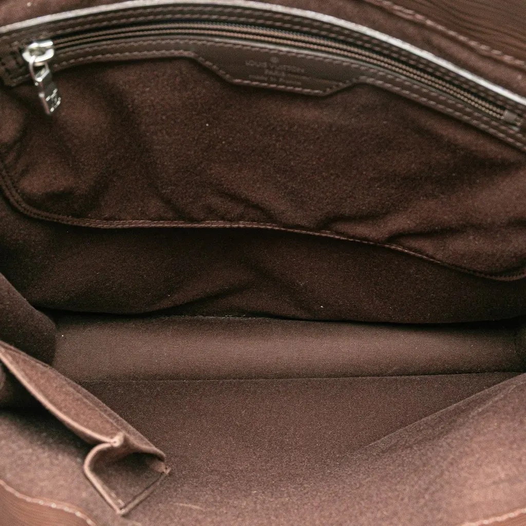 Louis Vuitton Epi Sac Plat GM Brown Leather Good - Model View