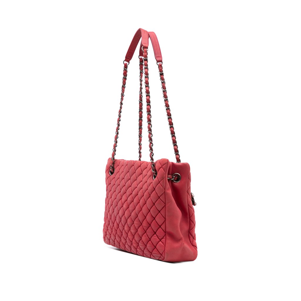 Chanel Quilted Iridescent Calfskin New Bubble Tote - 2