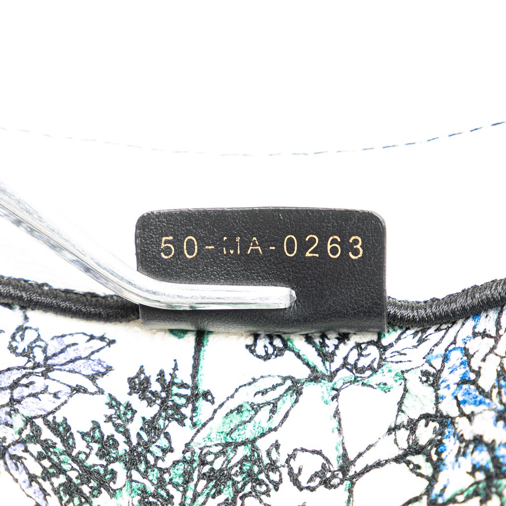 Dior Medium Canvas Embroidered Flowers Book Tote - 5