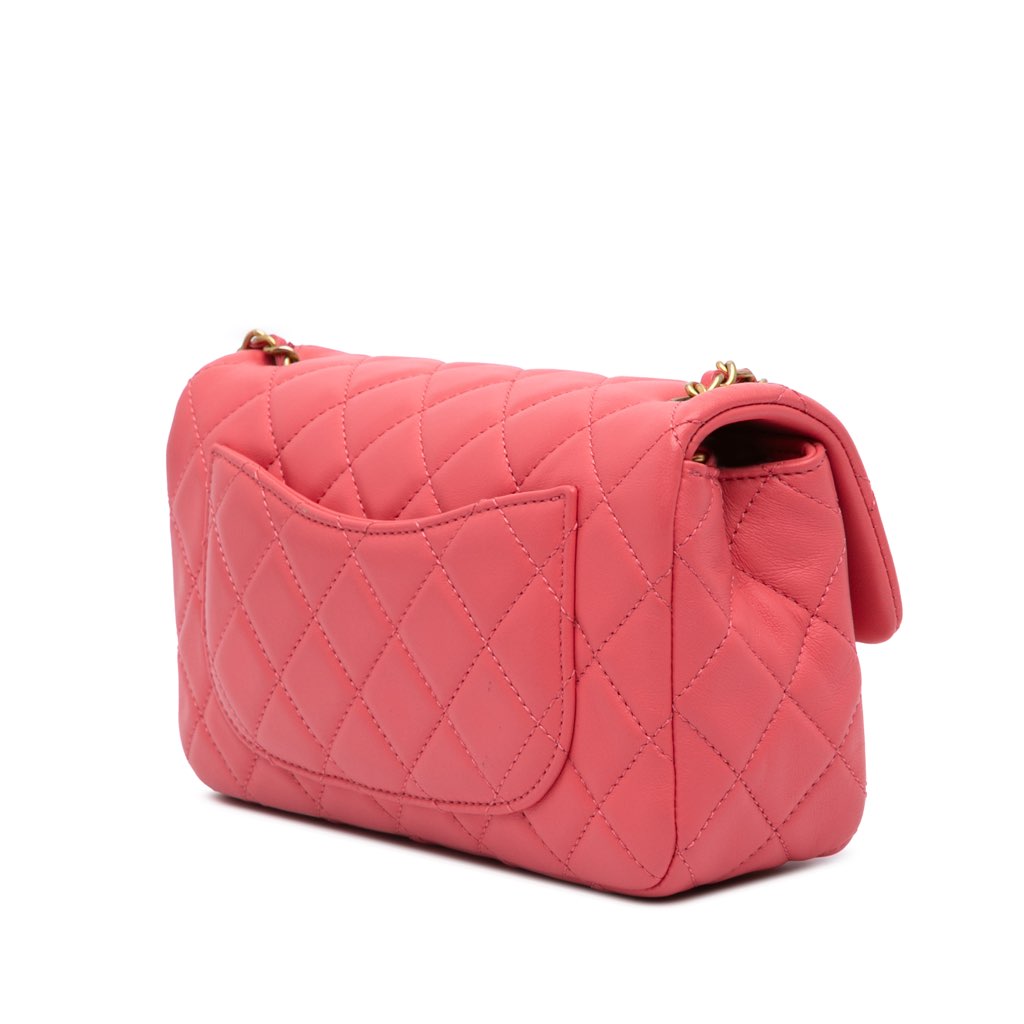 Chanel Mini Rectangular Classic Lambskin Pearl Crush Single Flap - 2