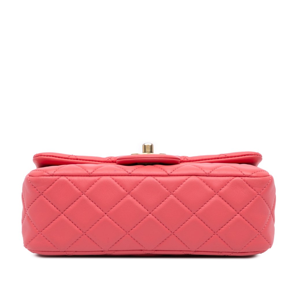 Chanel Mini Rectangular Classic Lambskin Pearl Crush Single Flap - 3