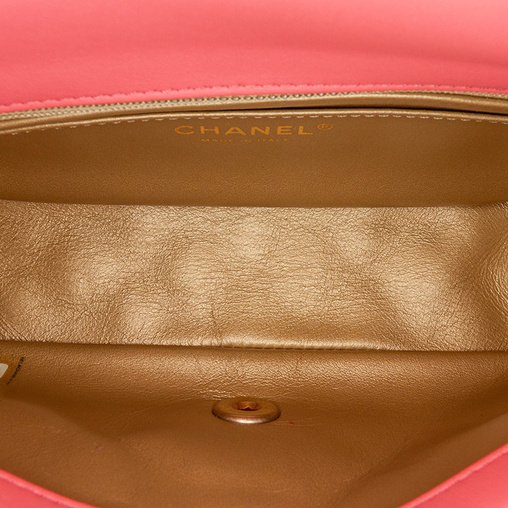 Chanel Mini Rectangular Classic Lambskin Pearl Crush Single Flap - 4