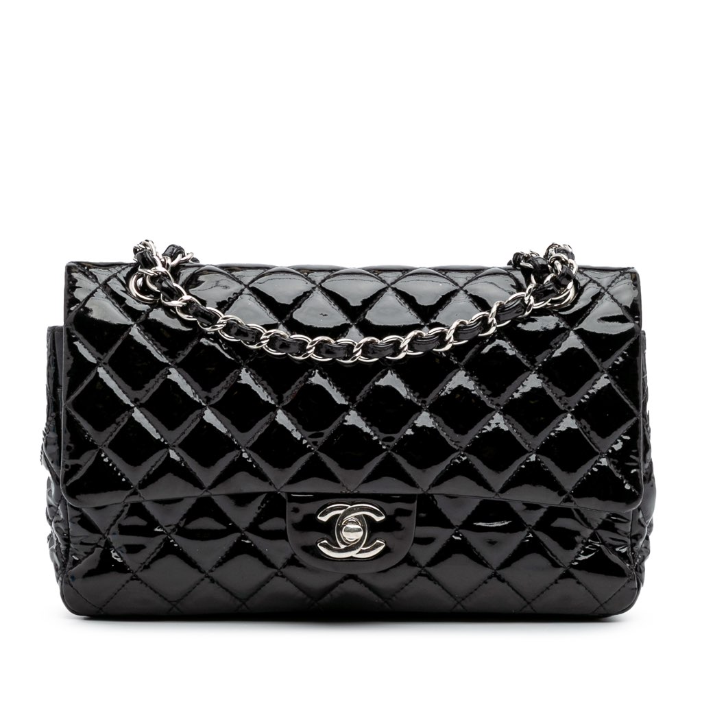 Chanel Medium Classic Patent Double Flap