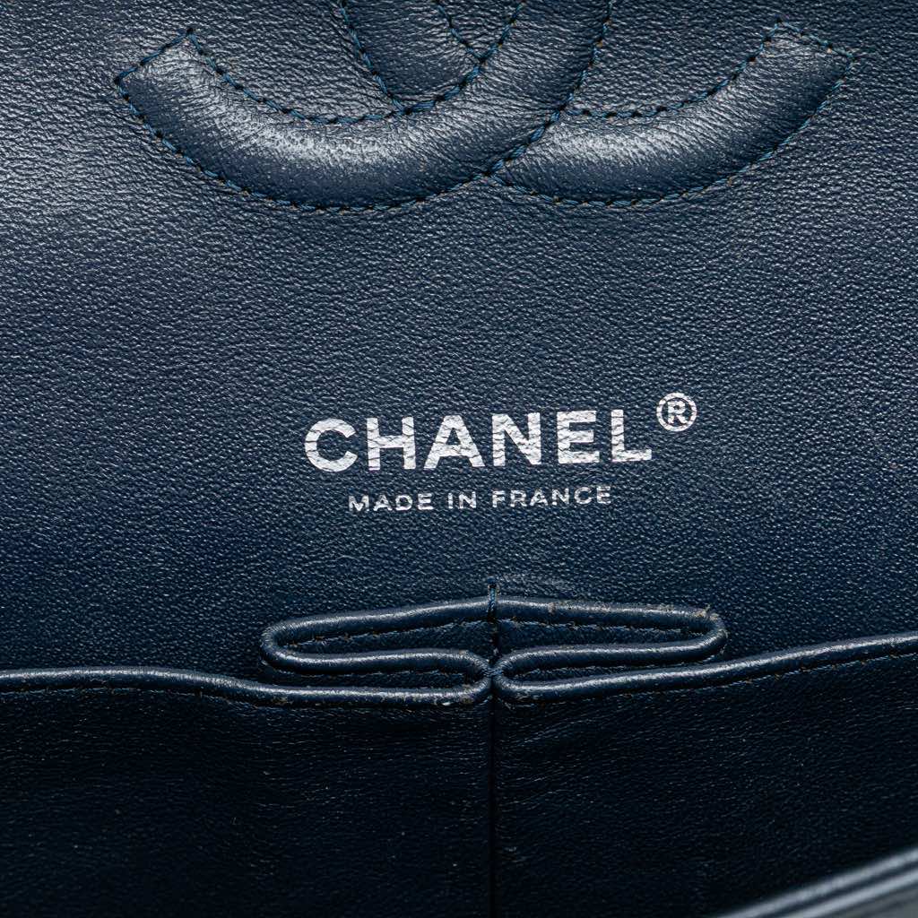 Chanel Medium Classic Chevron Patent Double Flap - 5