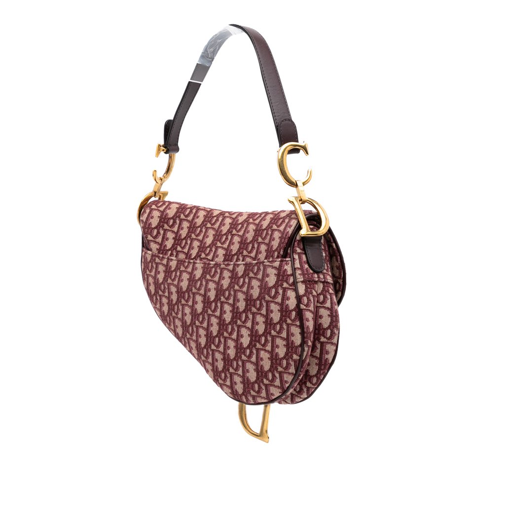 Dior Oblique Canvas Saddle Bag - 2