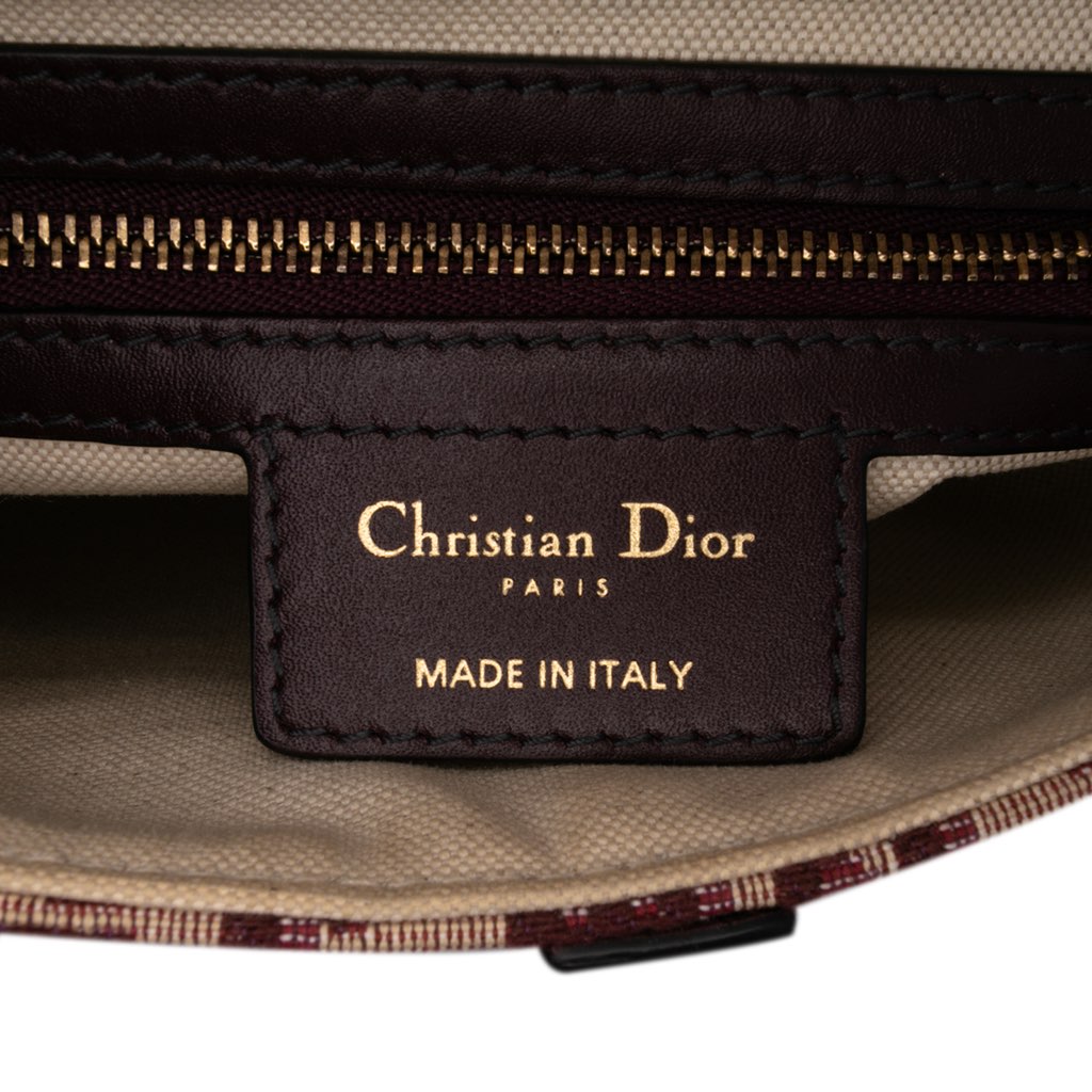 Dior Oblique Canvas Saddle Bag - 5