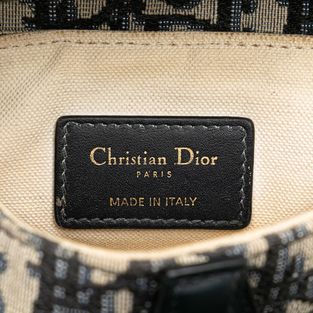 Dior Mini Oblique Canvas Saddle Bag - 5