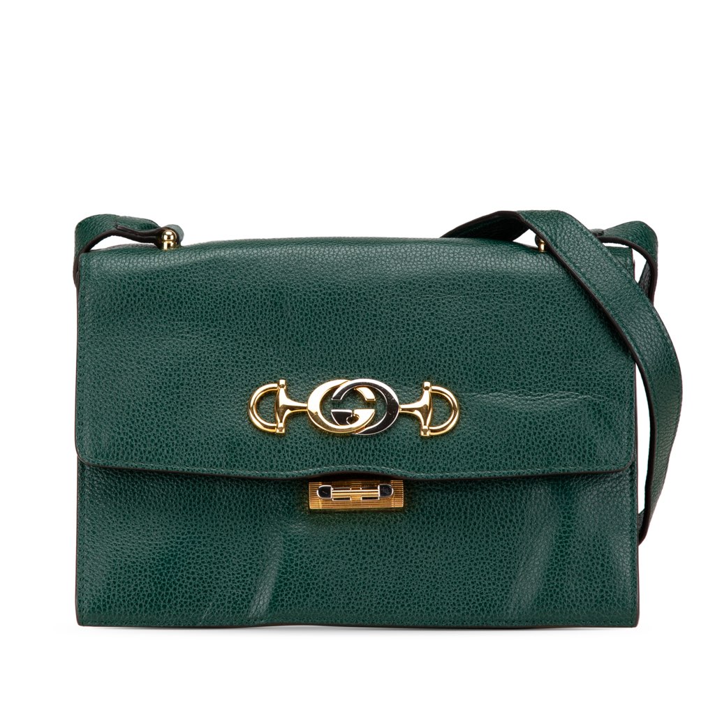 Gucci Small Leather Zumi Flap Crossbody