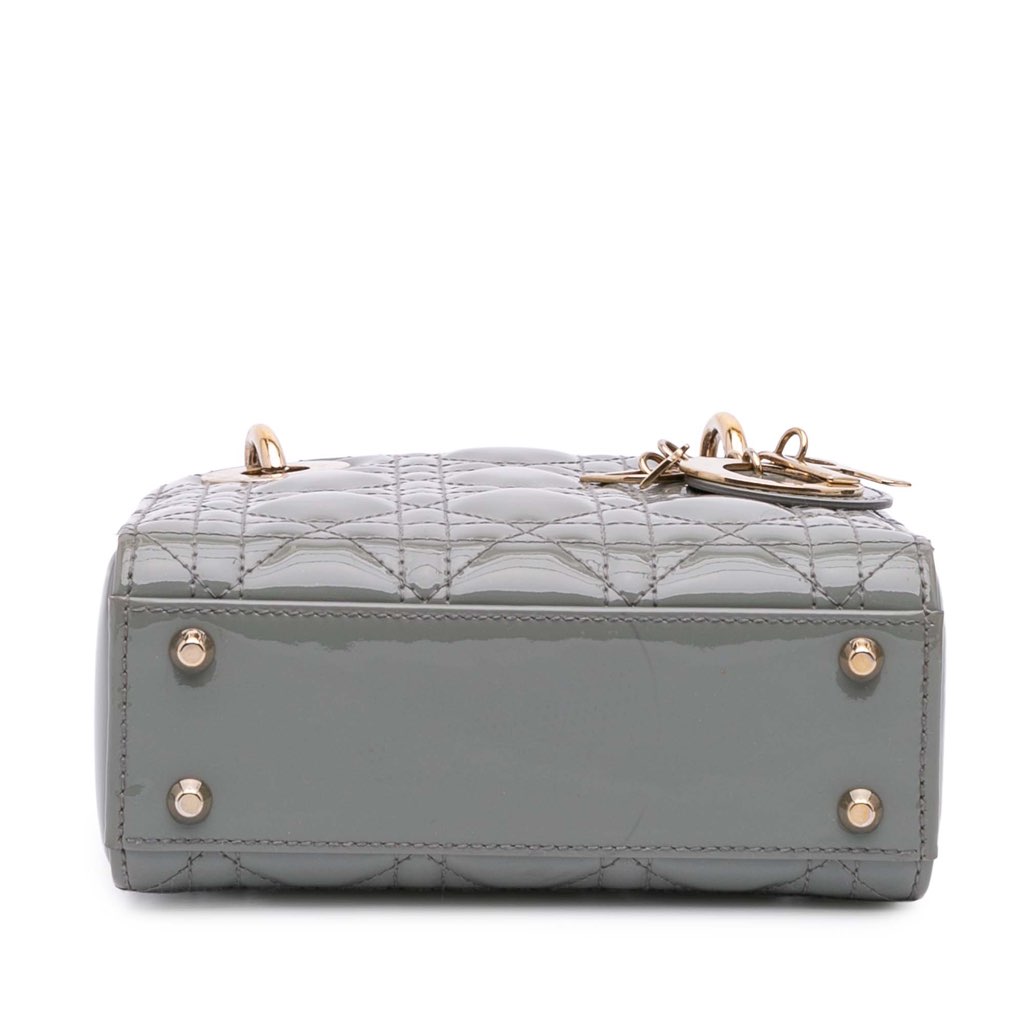 Dior Mini Patent Cannage Lady Dior - 3