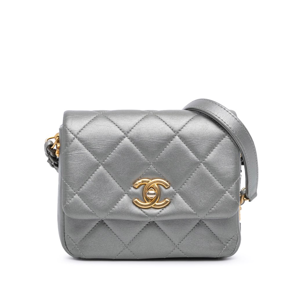 Chanel Mini Quilted Lambskin Side Note Flap
