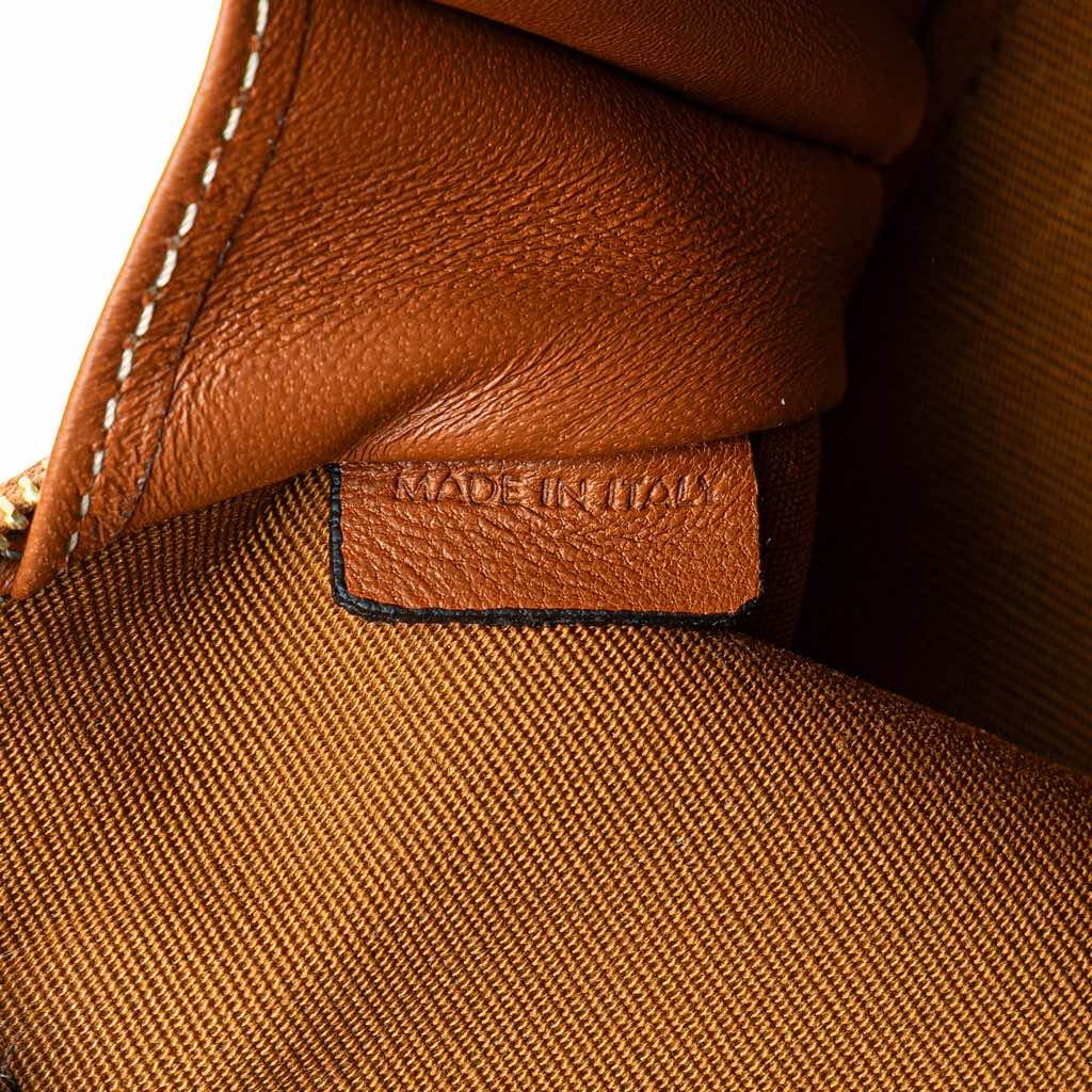 Celine Triomphe Coated Canvas Clutch On Chain - 5