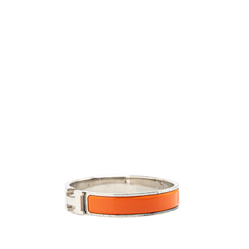 Hermès Narrow Enamel Clic H Bracelet PM - 2