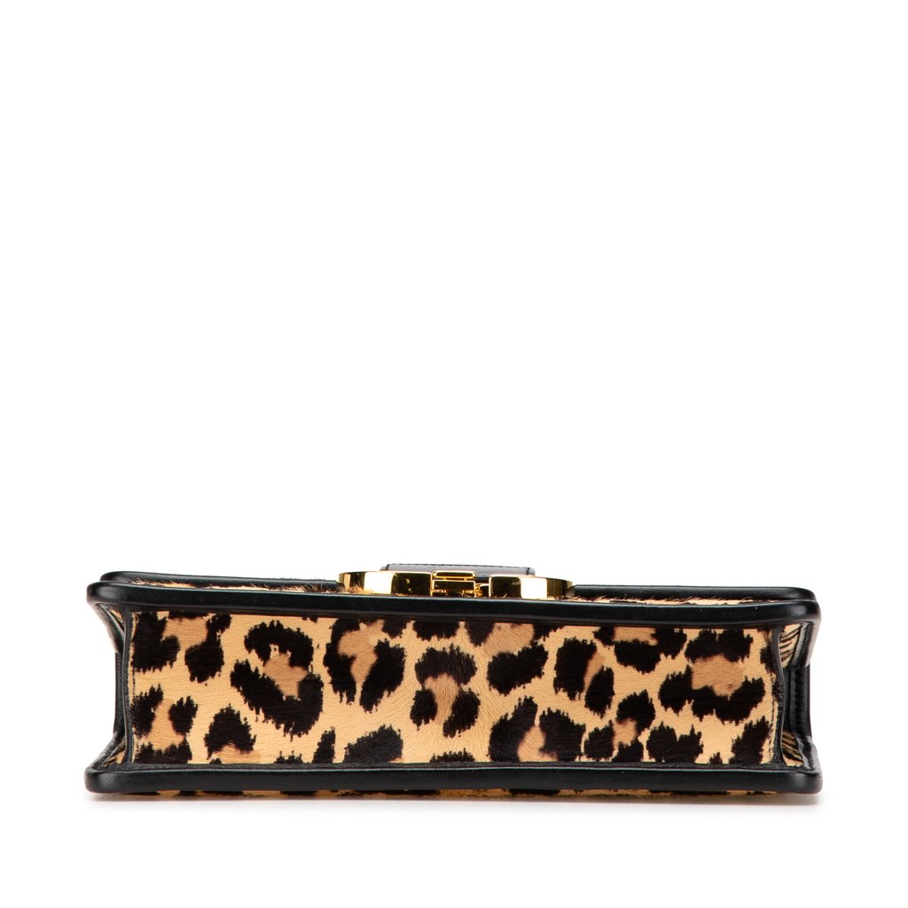 Dior Pony Hair Leopard Print 30 Montaigne Flap - Image 6