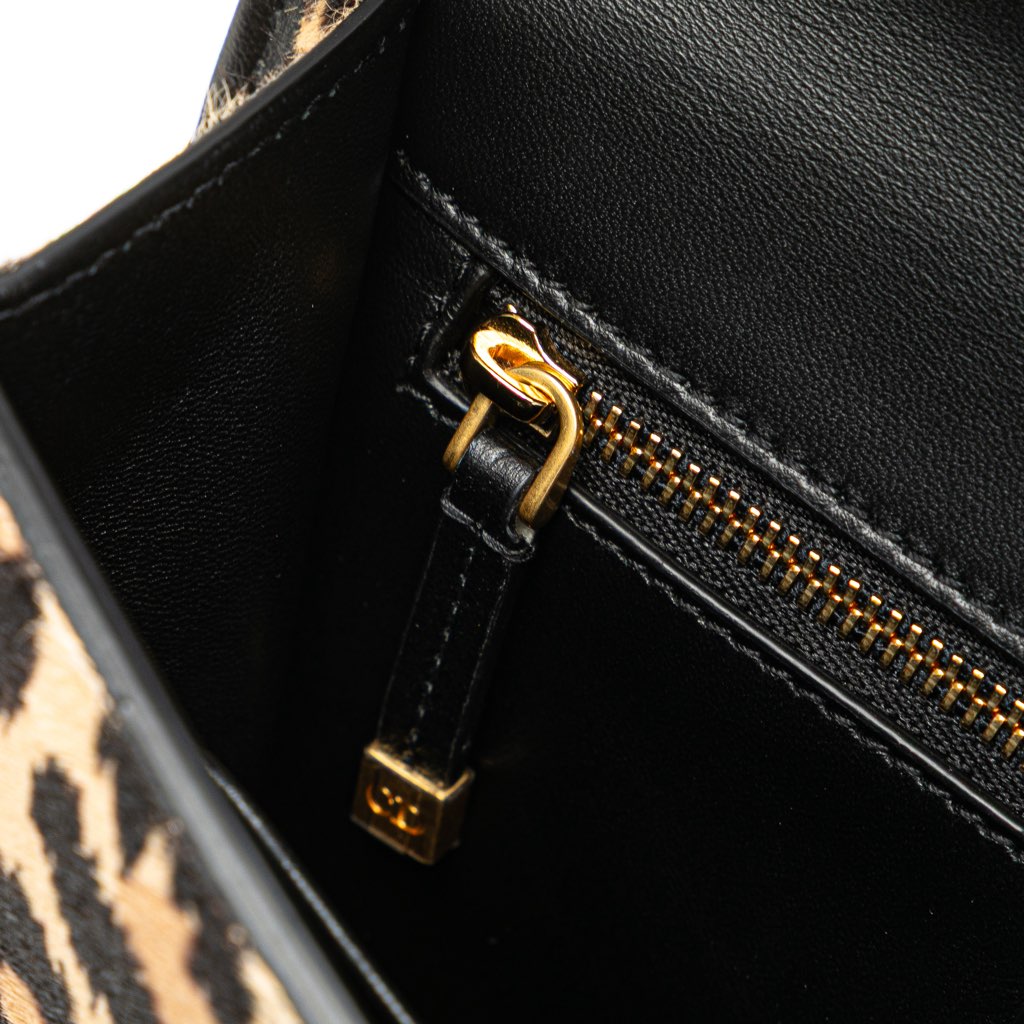 Dior Pony Hair Leopard Print 30 Montaigne Flap - Detail 2
