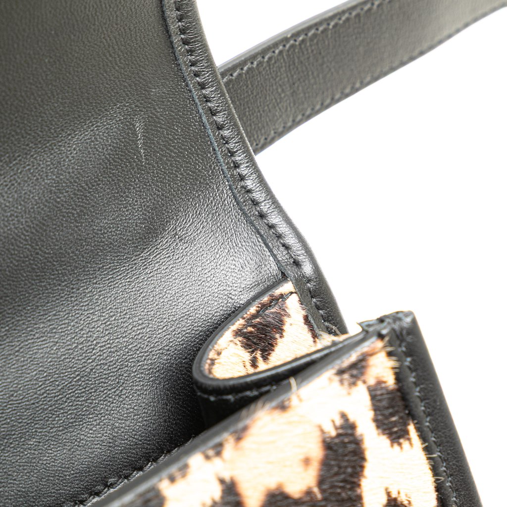 Dior Pony Hair Leopard Print 30 Montaigne Flap - Image 12