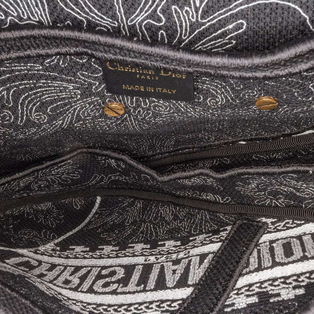 Dior Canvas Embroidered Ornamental Cornely Saddle Bag - 4