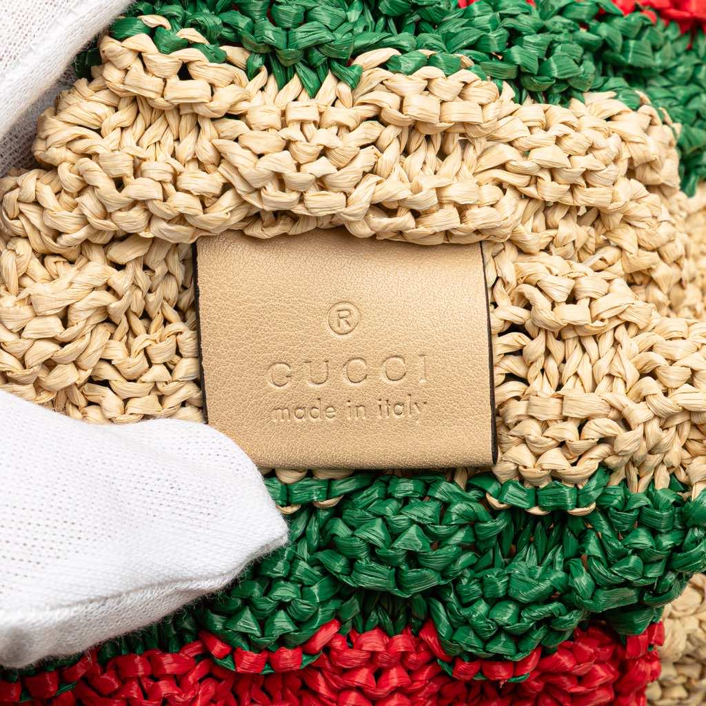 Gucci Raffia Web Crossbody - 5