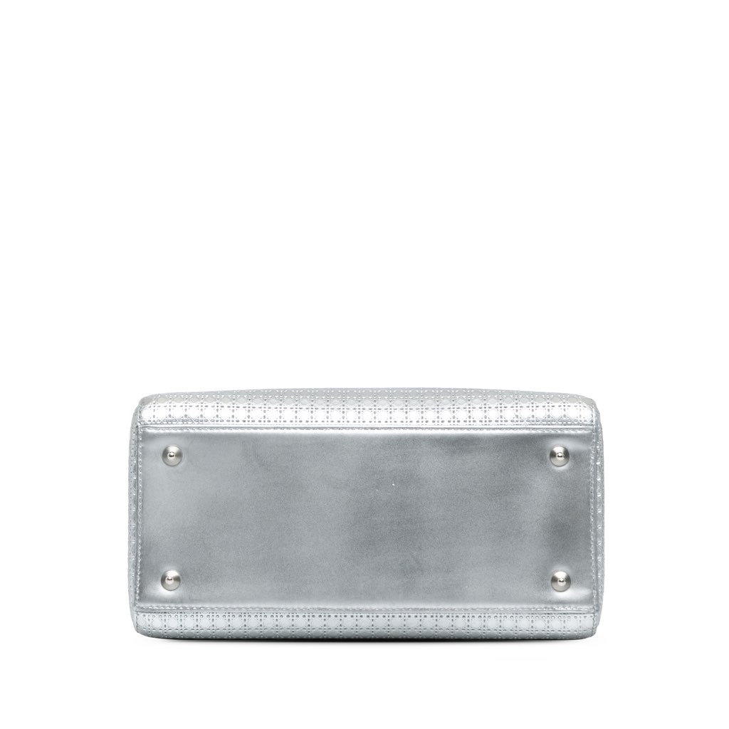 Dior Medium Metallic Patent Microcannage Lady Dior - 3