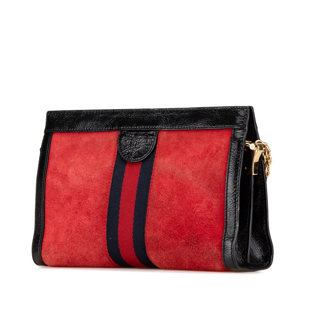 Gucci Small Suede Ophidia Chain Crossbody - 2