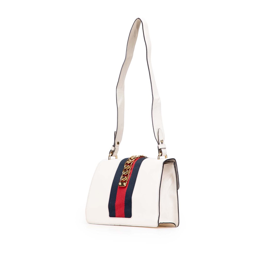Gucci Small Leather Sylvie Satchel - Back view