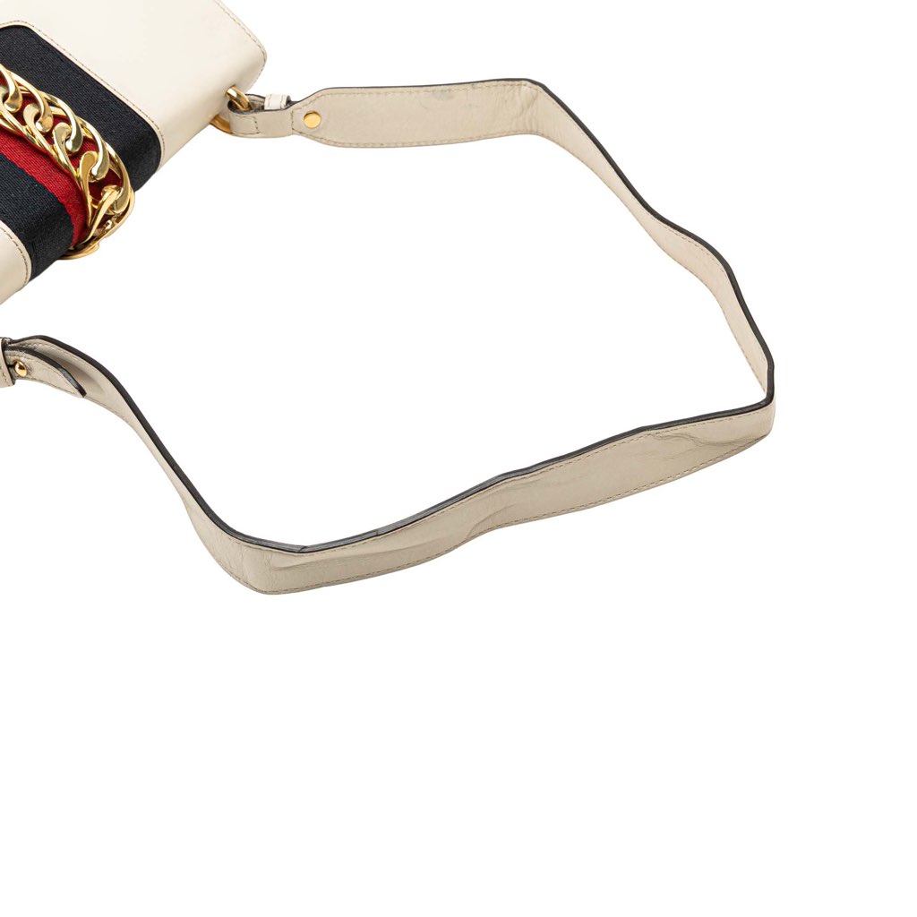 Gucci Small Leather Sylvie Satchel - Image 14