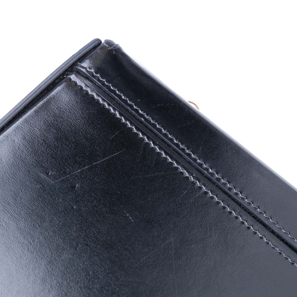 Celine Shiny Calfskin Triomphe Chain Box Shoulder Bag - Image 12