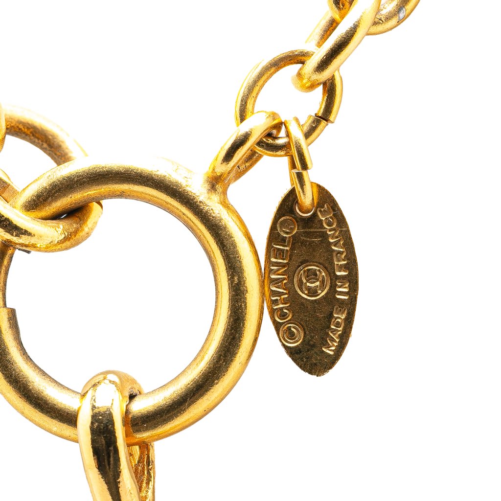 Chanel Gold Plated 31 Rue Cambon Pendant Necklace - 4