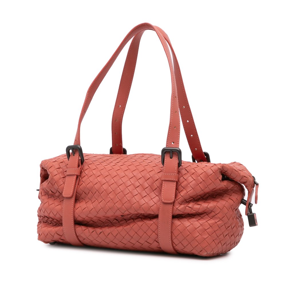 Bottega Veneta Nappa Intrecciato Montaigne Shoulder Bag - Back view
