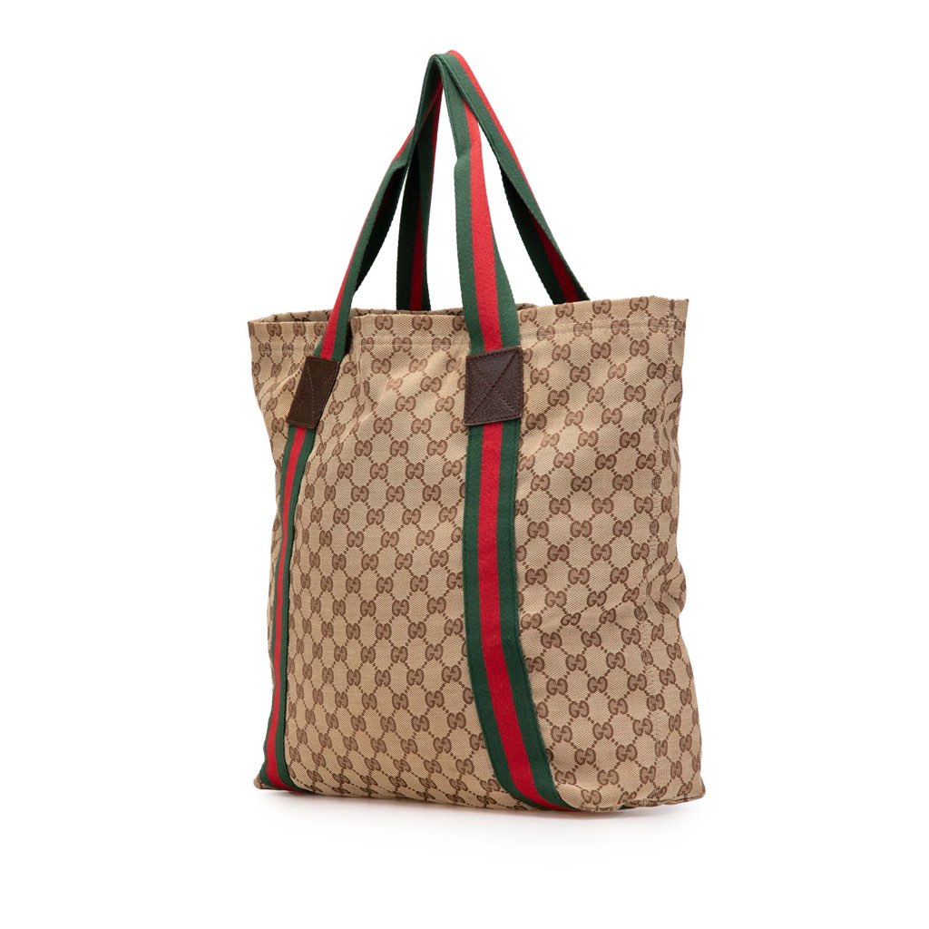 Gucci GG Canvas Web Tote - 2