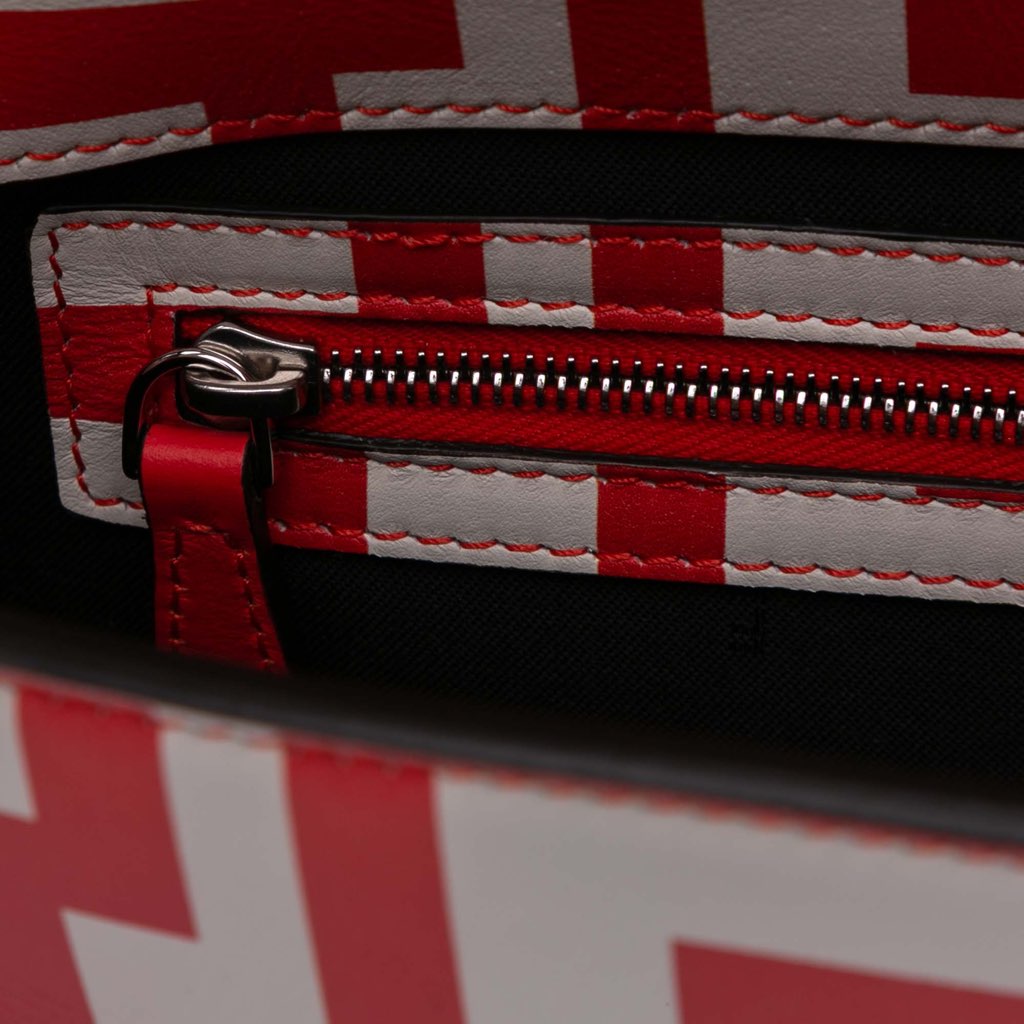 Fendi Marc Jacobs Nappa Vitello King Logo Print Phone Baguette Satchel - Detail 2