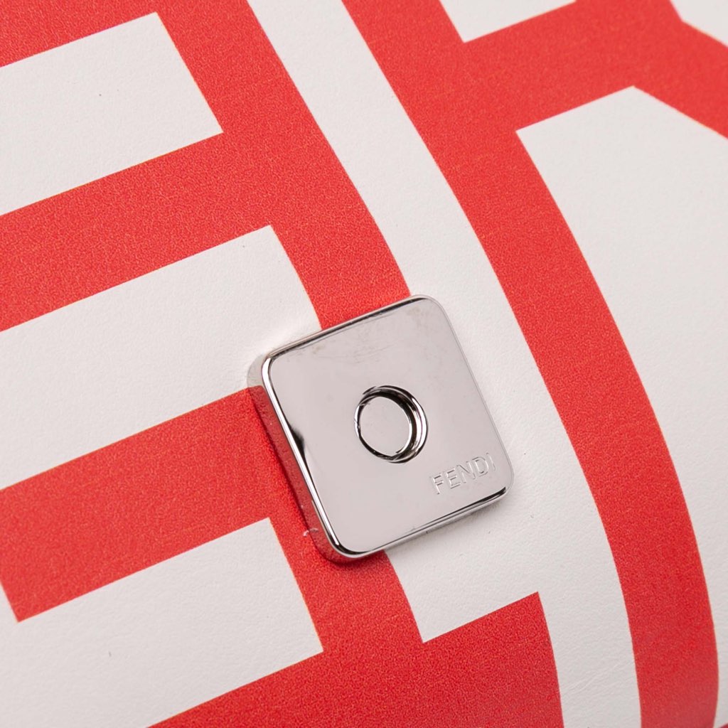 Fendi Marc Jacobs Nappa Vitello King Logo Print Phone Baguette Satchel - Image 10