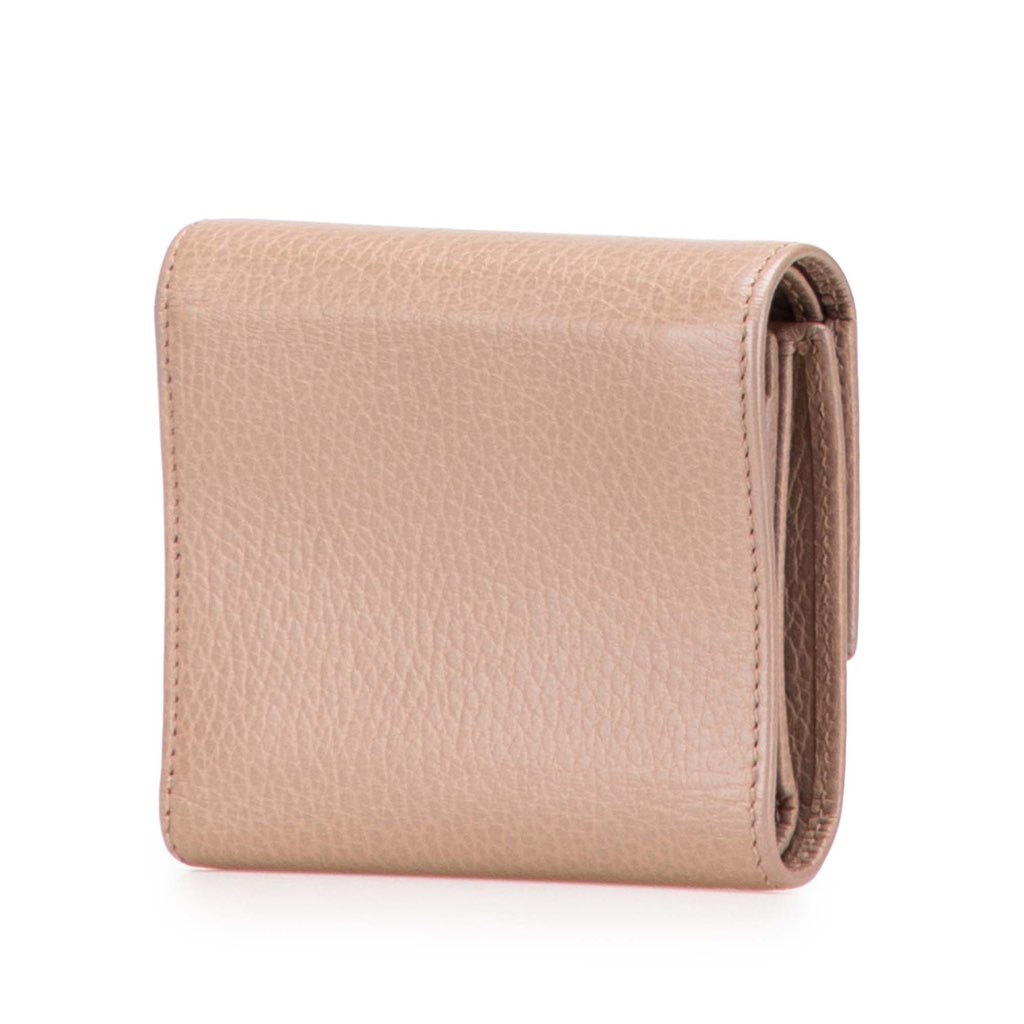 Gucci GG Marmont Leather Small Wallet - Back view