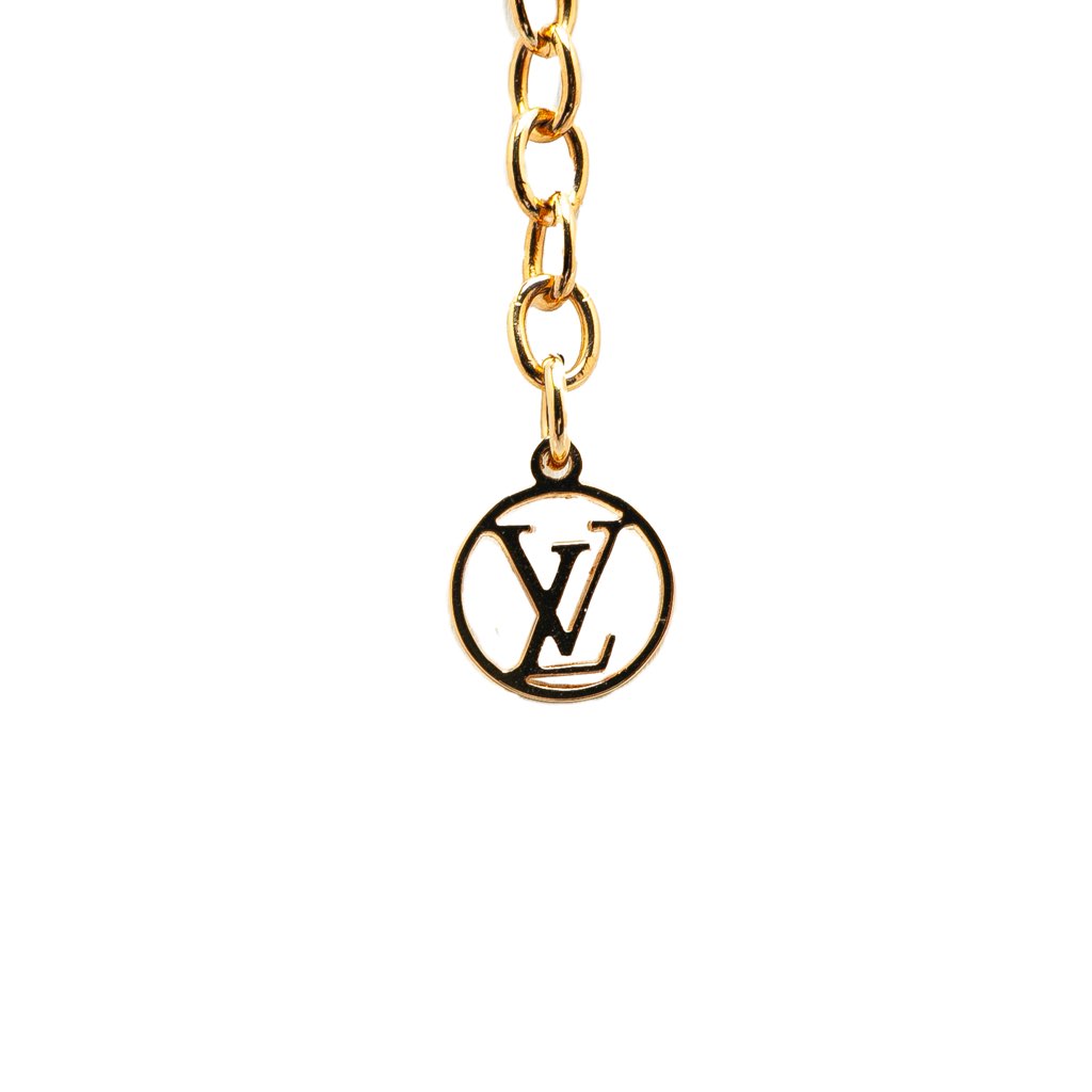 Louis Vuitton Gold Plated LV and Me Letter W Pendant Necklace - 2