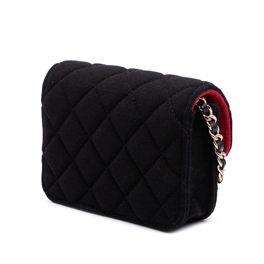 Chanel Mini CC Quilted Jersey VIP Flap - 2
