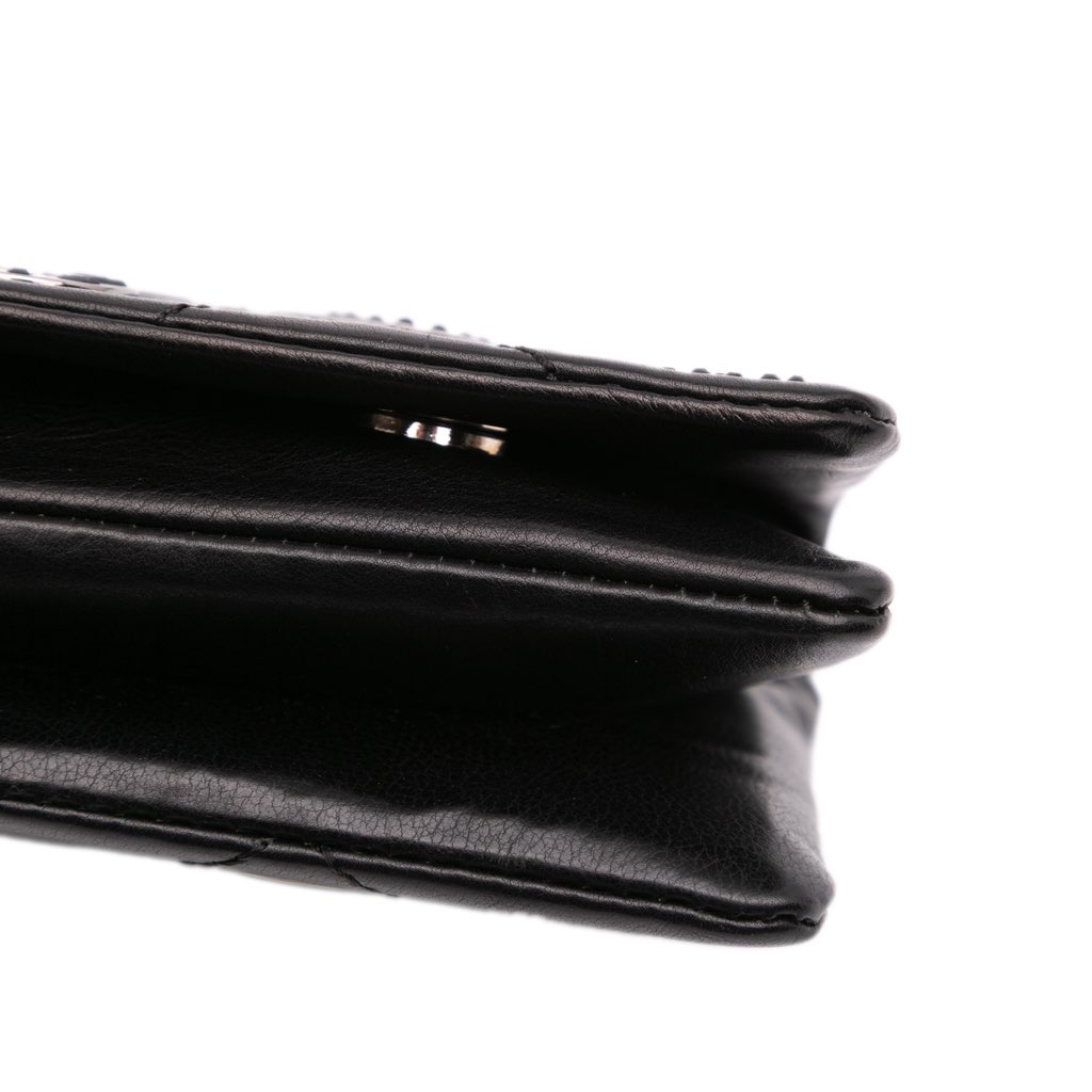 Chanel Quilted Calfskin Star Attitude Grommet Fold Over Clutch - Image 11