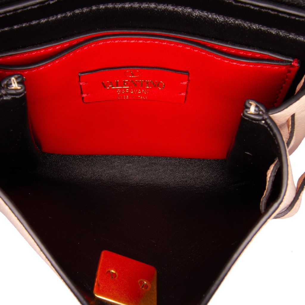 Valentino Leather VRing Clutch - 4