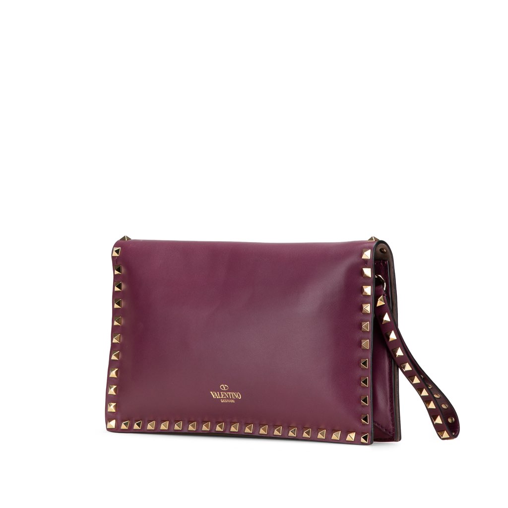 Valentino Nappa Rockstud Wristlet Clutch - 2