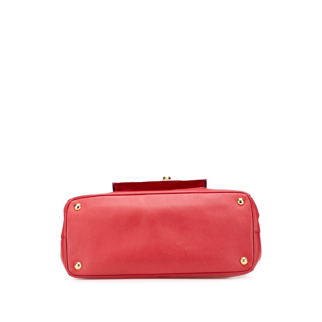 Prada Saffiano Lux Galleria Double Zip Front Pocket Satchel - Image 6