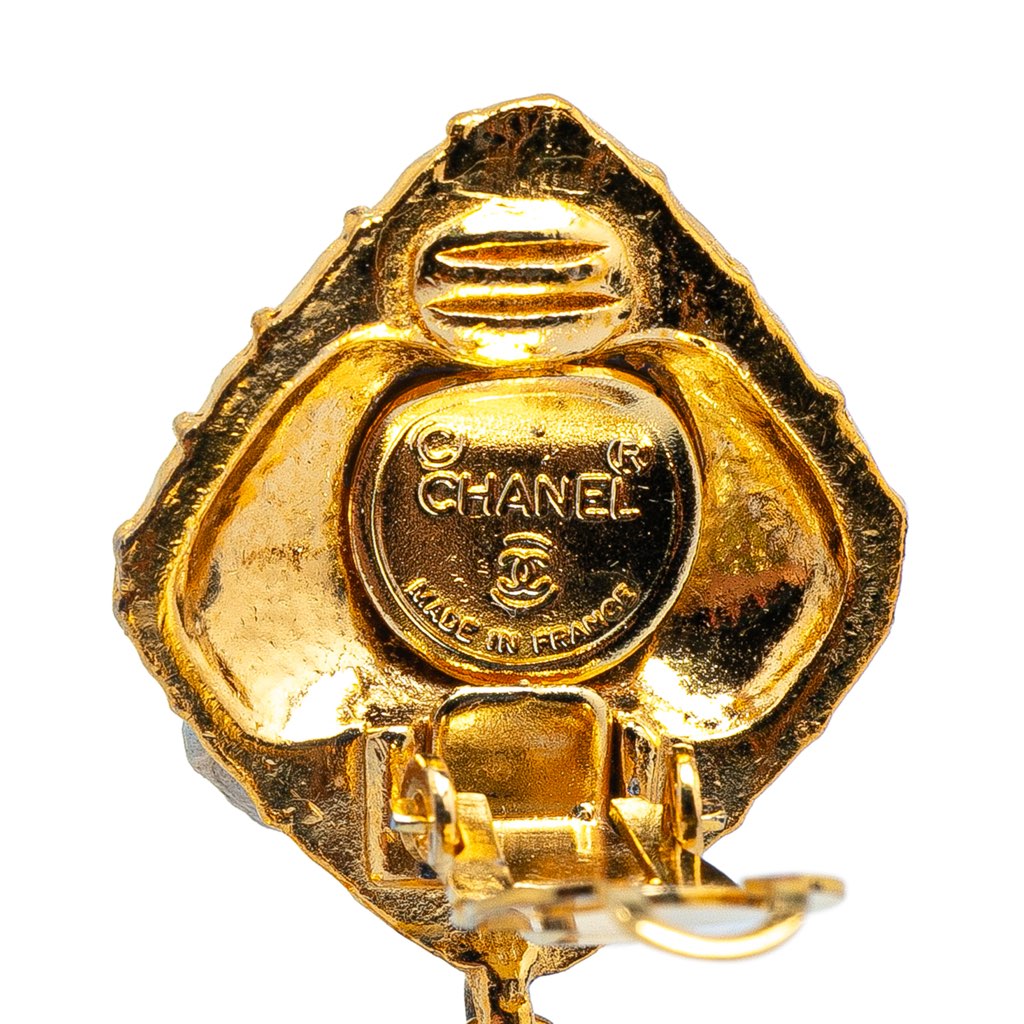 Chanel Drop Bow Clip On Earrings - Image 6