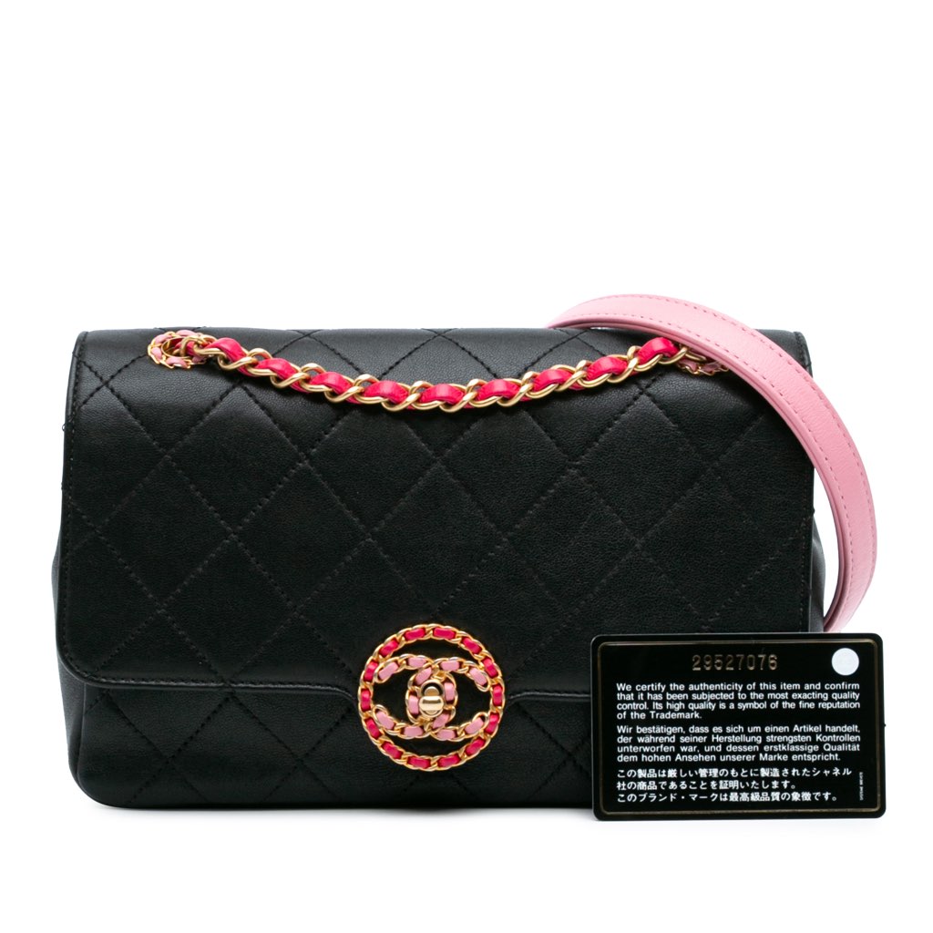 Chanel Quilted Calfskin CC Chain Logo Crossbody - Image 13