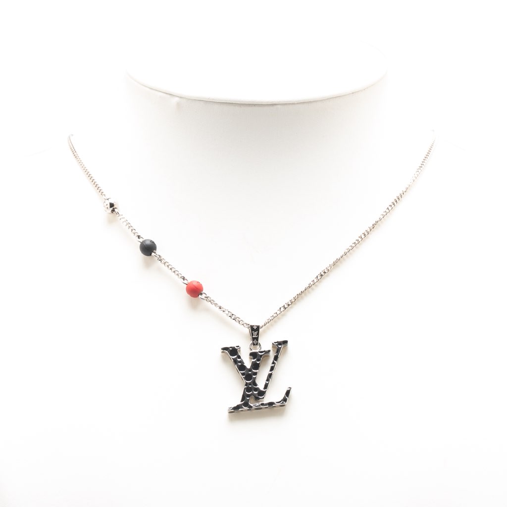 Louis Vuitton Yayoi Kusama Silver Plated LV Iconic Infinity Dots Pendant Necklace - 5