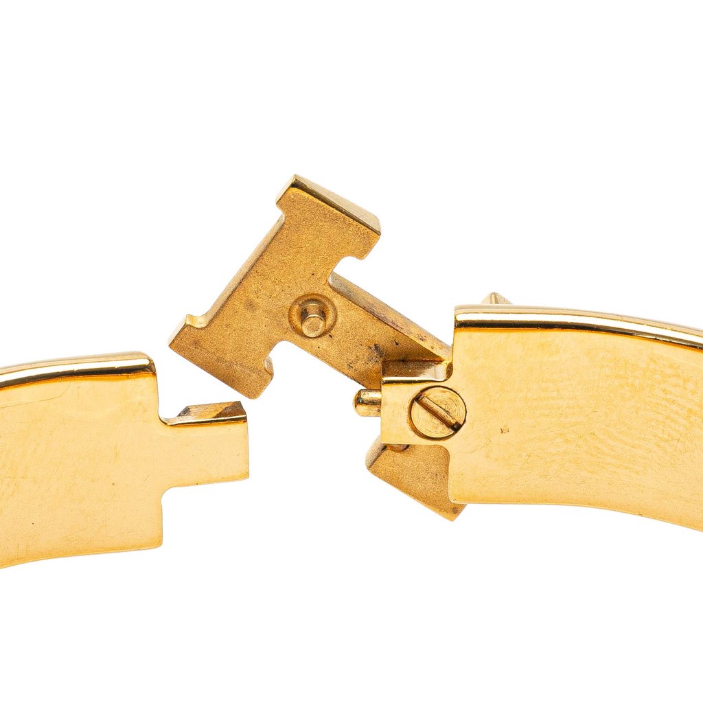 Hermès Narrow Enamel Clic H Bracelet PM - 4