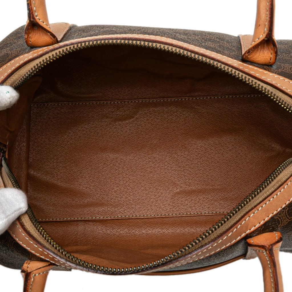 Celine Macadam Coated Canvas Boston Bag - 4