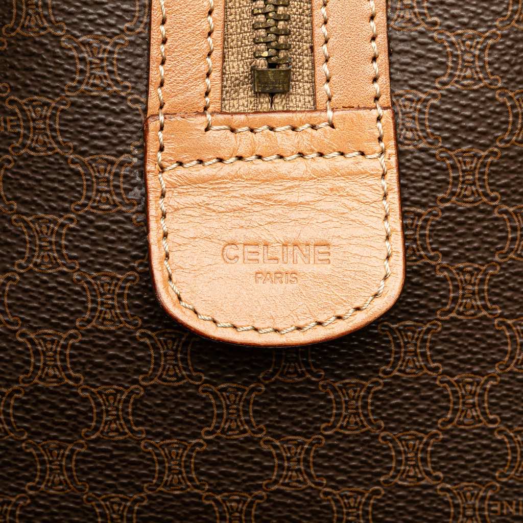 Celine Macadam Coated Canvas Boston Bag - 5