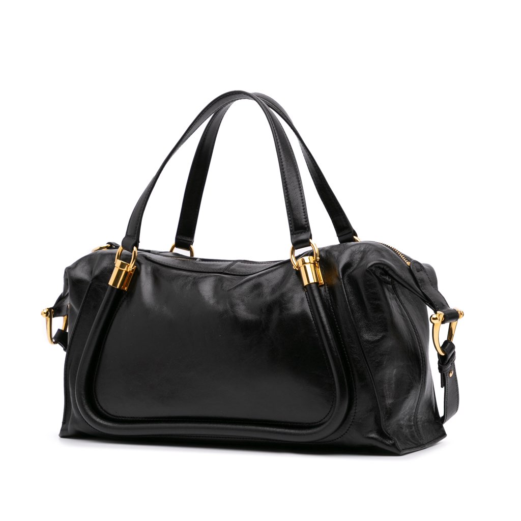 Chloé Shiny Calfskin Paraty 24 Satchel - 2