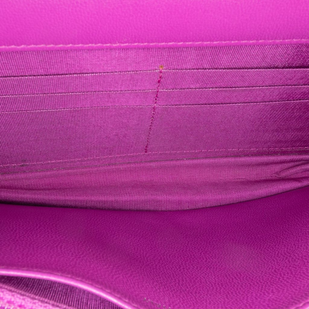 Chanel Lambskin Coco Boy Wallet On Chain - 4