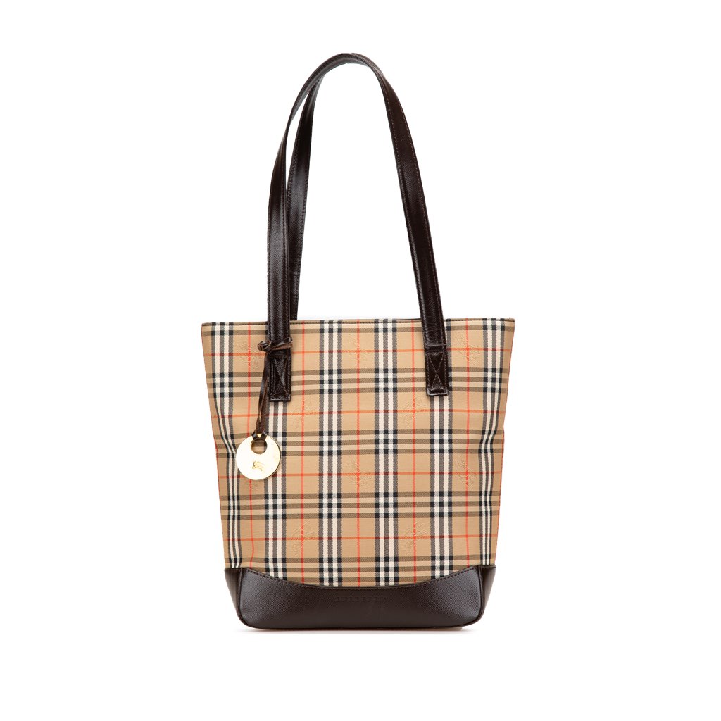 Burberry Haymarket Check Canvas Tote