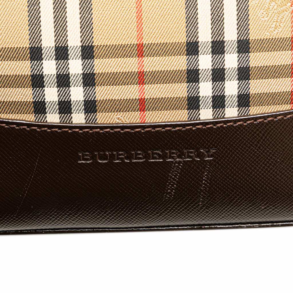Burberry Haymarket Check Canvas Tote - Side view