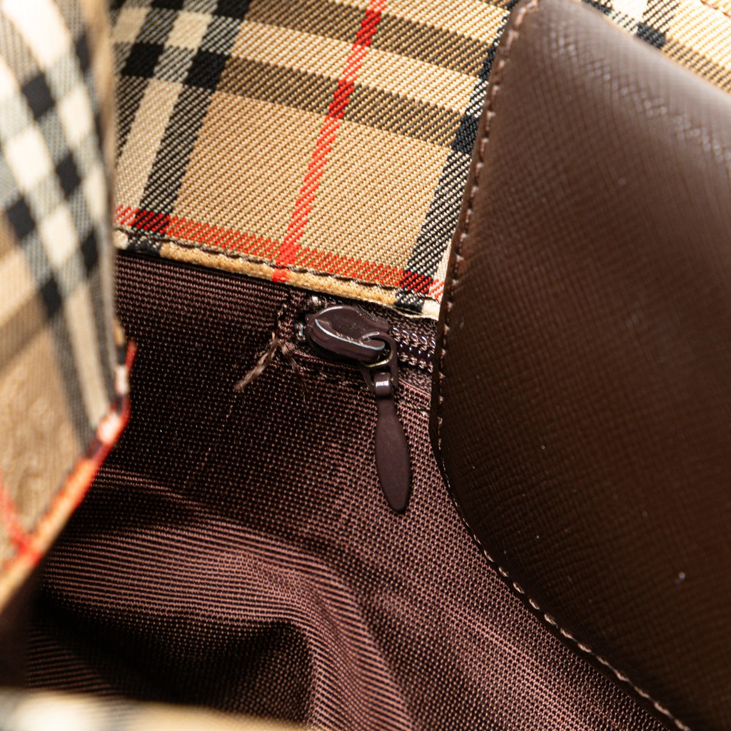 Burberry Haymarket Check Canvas Tote - Detail 2