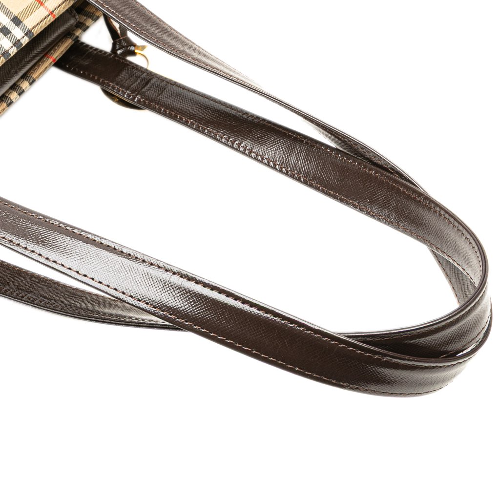 Burberry Haymarket Check Canvas Tote - Image 11